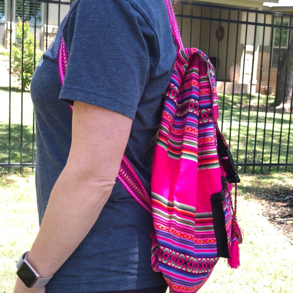 Colorful Serape Backpack - Picture 2 of 4